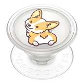 Uchwyty samochodowe do telefonów - Uchwyt do telefonu POPSOCKETS PlantCore Grip Cheeky Corgi 806487 - miniaturka - grafika 1