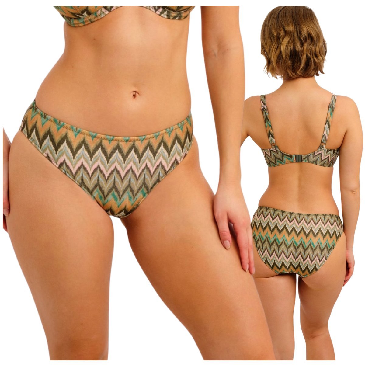 Majtki kąpielowe figi klasyczne błyszczące Freya ARIZONA WAVE Bikini L