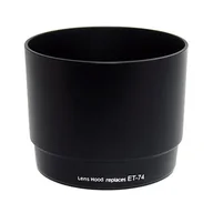 Osłony przeciwsłoneczne do aparatów - JJC LH-74 osłona obiektywu Czarny - miniaturka - grafika 1