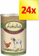 Mokra karma dla psów - Zestaw Lukullus Natural, 24 x 400 g - Drób i jagnięcina - miniaturka - grafika 1
