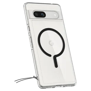 Etui GOOGLE PIXEL 7A Spigen Ultra Hybrid Onetap Ring MagSafe transparentne - Etui i futerały do telefonów - miniaturka - grafika 10