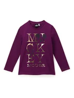Bluzki damskie - Original Marines Bluzka MICKEY MOUSE DCAV3566F Fioletowy Regular Fit - miniaturka - grafika 1