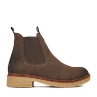 Botki damskie - Botki Rieker CEO-Z5050-25 Brązowy - miniaturka - grafika 1