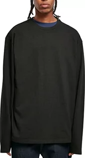 Koszulki męskie - Urban Classics Męska koszulka z długim rękawem Ultra Heavy Oversized z długim rękawem, czarna, M, czarny, M - grafika 1