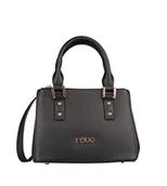 Torebki damskie - Czarna torebka do ręki i na ramię Nobo elegancka z uchwytami i długim paskiem - miniaturka - grafika 1