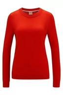 Swetry damskie - BOSS Damski sweter z dzianiny w kolorze jasnoczerwonym, XL (DE) - miniaturka - grafika 1