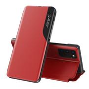 Etui i futerały do telefonów - Etui SAMSUNG GALAXY S21+ PLUS Flip Leather Smart View czerwone - miniaturka - grafika 1