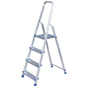 Drabiny - ZARGES Drabina aluminiowa domowa 4 stopniowa - miniaturka - grafika 1