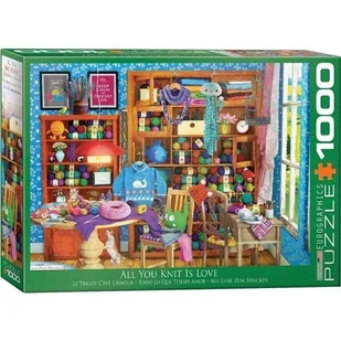 Eurographics Puzzle 1000 All you knit is love - - Puzzle - miniaturka - grafika 1