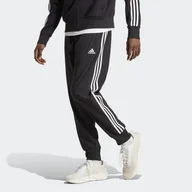 Spodnie sportowe męskie - Spodnie dresowe męskie adidas AEROREADY Essentials Tapered Cuff Woven 3-Stripes - miniaturka - grafika 1