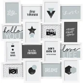 Ramki na zdjęcia - Ramka na zdjęcia Gael biała - miniaturka - grafika 1