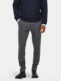 Only & Sons Chinosy 22031061 Szary Slim Fit - Spodnie męskie - miniaturka - grafika 1