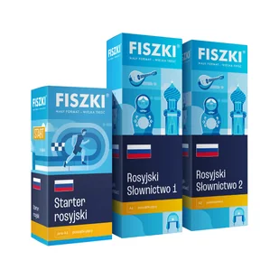 Zestaw Fiszek – Rosyjski dla początkujących (poziom A1-A2) - Książki do nauki języka rosyjskiego - miniaturka - grafika 1