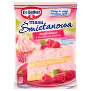 Dr Oetker Masa śmietanowa w proszku malinowa z kawałkami owoców