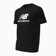 Koszulki męskie - Koszulka męska New Balance Stacked Logo black - miniaturka - grafika 1