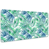 Podkładki na biurko - Ochronna mata na biurko Malowane liście 100x50 cm, Dywanomat - miniaturka - grafika 1