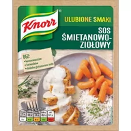 Sosy w torebkach - Knorr Ulubione Smaki Sos śmietanowo-ziołowy 29 g - miniaturka - grafika 1