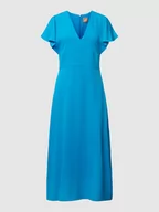 Sukienki - Sukienka midi z dekoltem w serek model ‘Dawinga’ - miniaturka - grafika 1