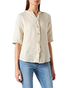 Bonamaison Koszula damska, Jasnobeżowy/biały, 34 - Koszule damskie - miniaturka - grafika 1