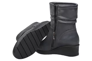 Botki AXEL Comfort 4420 Marine Gold na Haluksy ocieplane Kosela Medic 9420 - Botki damskie - miniaturka - grafika 3