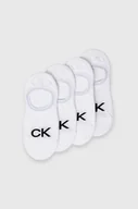 Skarpetki damskie - Calvin Klein skarpetki 4-pack damskie kolor biały 701220509 - miniaturka - grafika 1