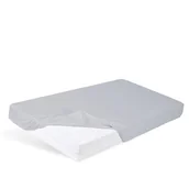 Prześcieradła - Matex Prześcieradło bambusowe Bamboo z gumką jasnoszare 160x200 cm - miniaturka - grafika 1