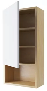 EXCELLENT EXCELLENT MLEX.0105.400.BLWH Tuto Szafka Wisz Front 40x80 Biały/Dąb - Szafki łazienkowe - miniaturka - grafika 1