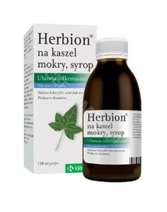 Krka Herbion na kaszel mokry syrop 150 ml - Przeziębienie i grypa - miniaturka - grafika 1