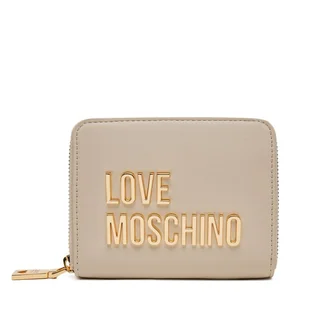 Mały Portfel Damski LOVE MOSCHINO JC5613PP1MKD0110 Beżowy - Portfele - miniaturka - grafika 1