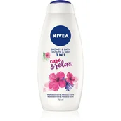 Kosmetyki do kąpieli - Nivea Płyn do kąpieli 2w1 Care&Relax 750ml - miniaturka - grafika 1