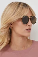Okulary przeciwsłoneczne - Ray-Ban okulary przeciwsłoneczne damskie kolor brązowy - miniaturka - grafika 1
