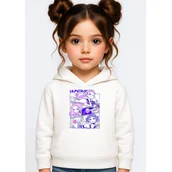 Bluzy dla dziewczynek - BLUZA DZIECIĘCA K-POPOWE ŁOWCZYNIE DEMONÓW HUNTRIX 110-116 Z KAPTUREM - miniaturka - grafika 1