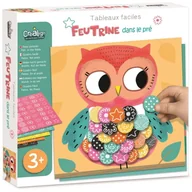 Zabawki kreatywne - Wyklejanka Obrazki Filcowe - Zwierzęta i Łąka, Crea Lign - miniaturka - grafika 1