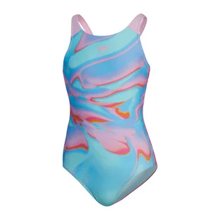 Strój kąpielowy jednoczęściowy dziewczęcy na basen Speedo Digital 152cm - Stroje kąpielowe dla dziewczynek - miniaturka - grafika 1