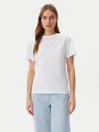 Koszulki i topy damskie - Calvin Klein T-Shirt K20K208294 Biały Regular Fit - miniaturka - grafika 1