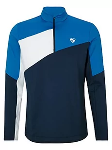 Ziener Ziener Joost męska bluza narciarska, bluza funkcyjna, z długim rękawem, oddychająca, stretch, ciepła niebieski granatowy 50 217253 - Bluzy męskie - miniaturka - grafika 1