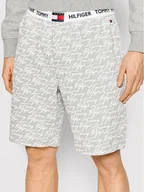 Spodnie sportowe męskie - Tommy Hilfiger Szorty sportowe UM0UM02193 Szary Regular Fit - miniaturka - grafika 1