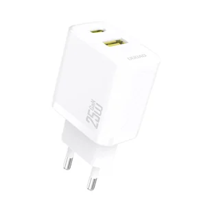 Ładowarka Dudao A26T GaN 25W USB-A, USB-C - biała - Ładowarki do telefonów Ładowarka Dudao A26T GaN 25W USB-A, USB-C - biała - Ładowarki do telefonów - miniaturka - grafika 1