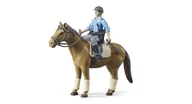 Zabawki kreatywne - BRUDER bruder BROTHER bworld Mounted Police Horse 62507 - miniaturka - grafika 1