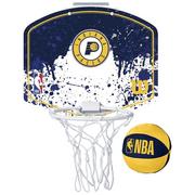 Koszykówka - Wilson NBA Team Indiana Pacers Mini Hoop WTBA1302IND, Kobieta/Mężczyzna, Tablica do koszykówki, Granatowy - miniaturka - grafika 1