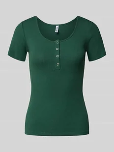 T-shirt o kroju slim fit z mieszanki bawełny model ‘KITTE’ - Koszulki i topy damskie - miniaturka - grafika 1