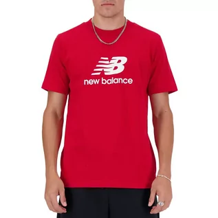 Koszulki męskie - Koszulka New Balance MT41502TRE - czerwona - grafika 1