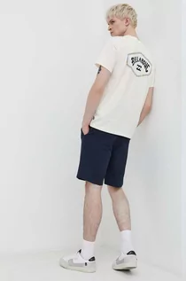 Koszulki męskie - Billabong t-shirt bawełniany męski kolor biały z nadrukiem - grafika 1