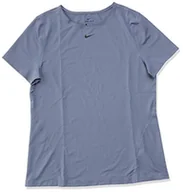Koszulki i topy damskie - Nike Damski T-shirt All Over Mesh T-shirt damski wielokolorowa World Indigo/Black XS - miniaturka - grafika 1