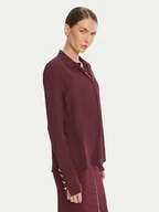 Koszule damskie - Patrizia Pepe Koszula 8C0761 A8I1 Bordowy Regular Fit - miniaturka - grafika 1