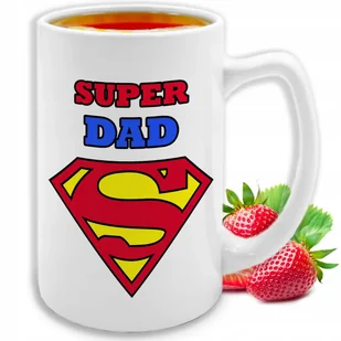 KUBEK DUŻY Super Dad BIAŁY CERAMICZNY Super Prezent Top100 WIELE WZORÓW - Kubki KUBEK DUŻY Super Dad BIAŁY CERAMICZNY Super Prezent Top100 WIELE WZORÓW - Kubki - miniaturka - grafika 1