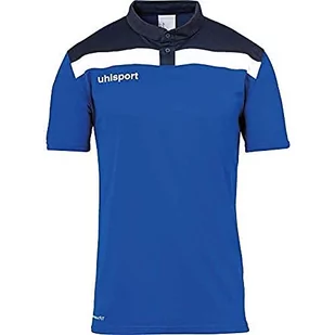 uhlsport Męska koszulka polo OFFENSE 23 koszulka piłkarska odzież treningowa, biały/czarny/antracyt, M - Piłka nożna - miniaturka - grafika 1