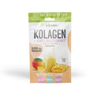INTENSON Kolagen + kwas hialuronowy o smaku mango, 10,9g - >>> DARMOWA od 149zł <<<- - Witaminy i minerały dla sportowców - miniaturka - grafika 1
