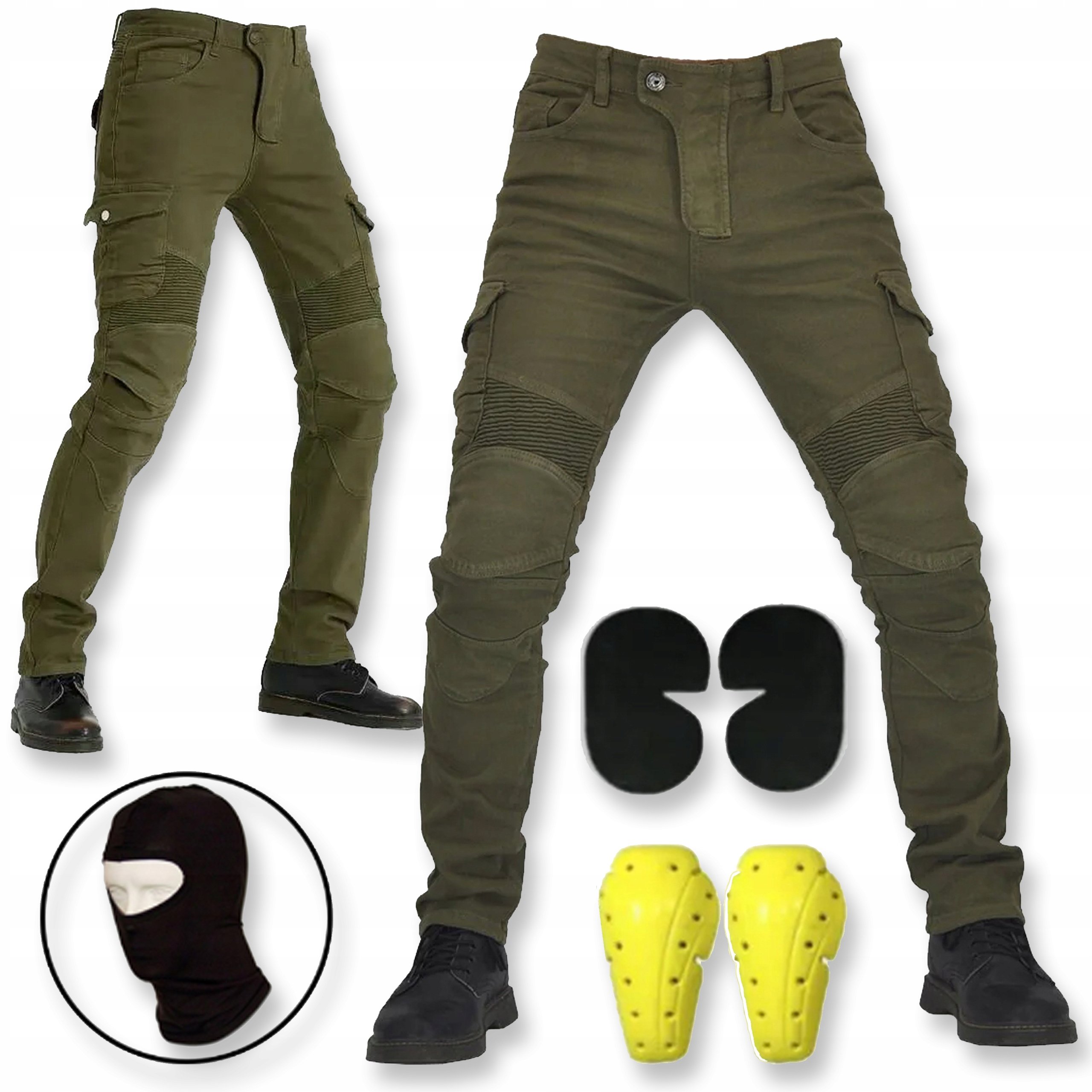 Spodnie Motocyklowe Jeansy Męskie Letnie Bojówki Giro Jeans Tekstylne Slim