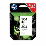 Tusze oryginalne - oryginalny multipak HP 304 [3JB05AE] cmyk - 2pak - miniaturka - grafika 1